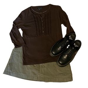 Cute Coffee brown top